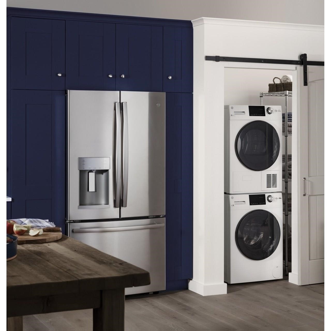 Ge 24 stackable washer hot sale and dryer